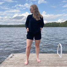 Load image into Gallery viewer, Simply Cozy Crewneck in Black