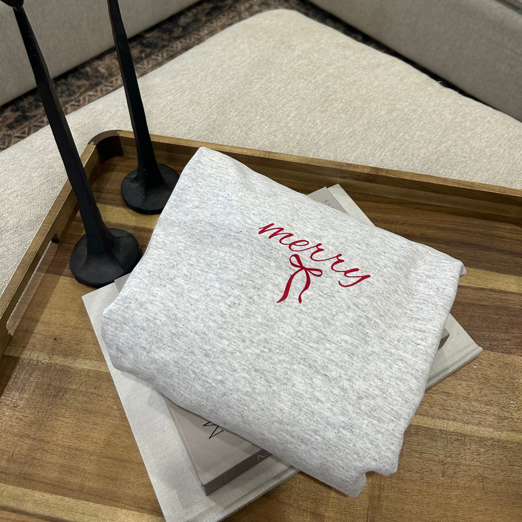 Merry Bow Crewneck