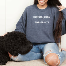 Load image into Gallery viewer, Donuts, Dogs and Sweatpants Crewneck
